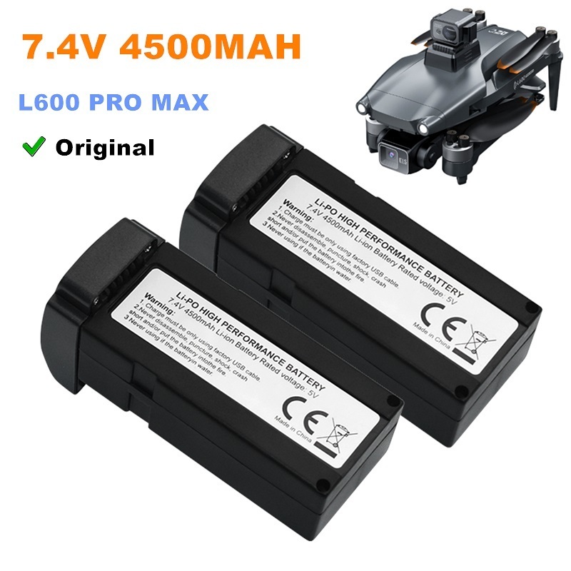 Drone Battery Li-Ion - 7.4v 4500mah LI-PO バッテリー L600 プロマックスドローンバッテリースペアパーツプロペラアクセサリー