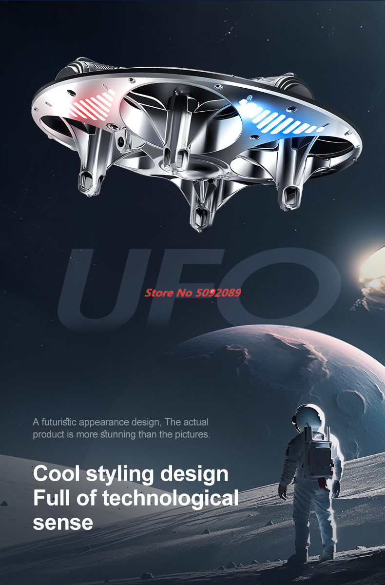 スマート姿勢保持ホバーミニリモコンヘリコプターUFO 2.4 - Drone Battery Smart のレビューと価格