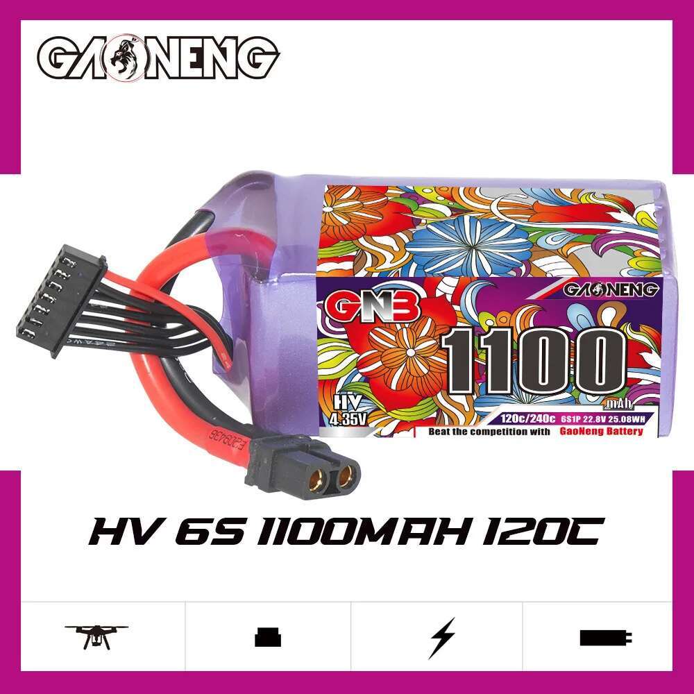 2 個 GNB 6S Lipo バッテリー 22.8V 11 - Drone Battery Lipo のレビューと価格