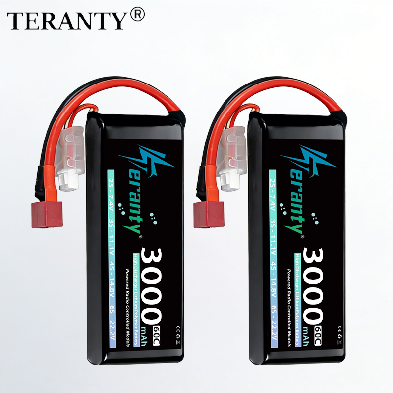TERANTY 2S 3000mAhリポバッテリー 7.4V - Drone Battery Connector のレビューと価格