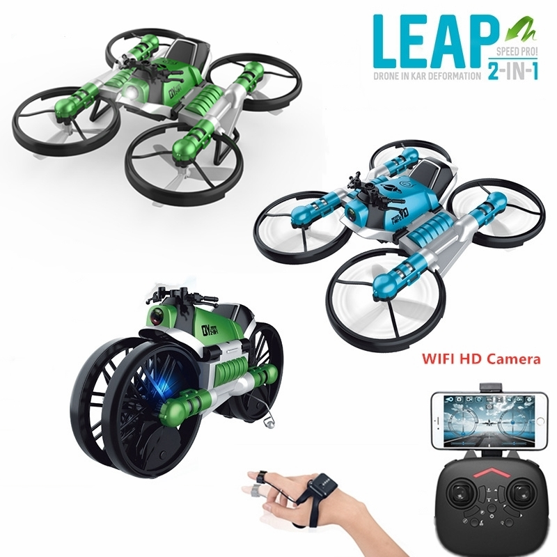 陸空両用2in1変形RCドローン 2.4G 4K HDカメラ - Drone Battery Smart のレビューと価格