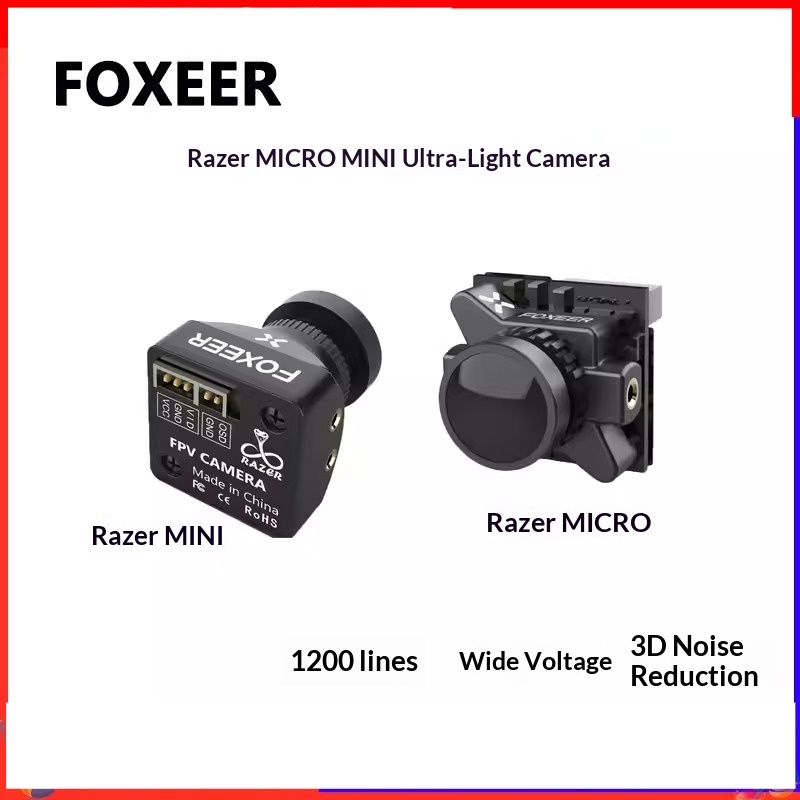 FOXEER Razer MICRO 超軽量 1200TVL - Drone Battery High Voltage のレビューと価格