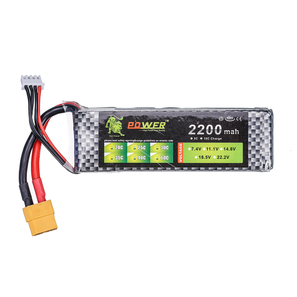 3S 11.1V 35C リポバッテリー 2200mAh T - Drone Battery 3S のレビューと価格