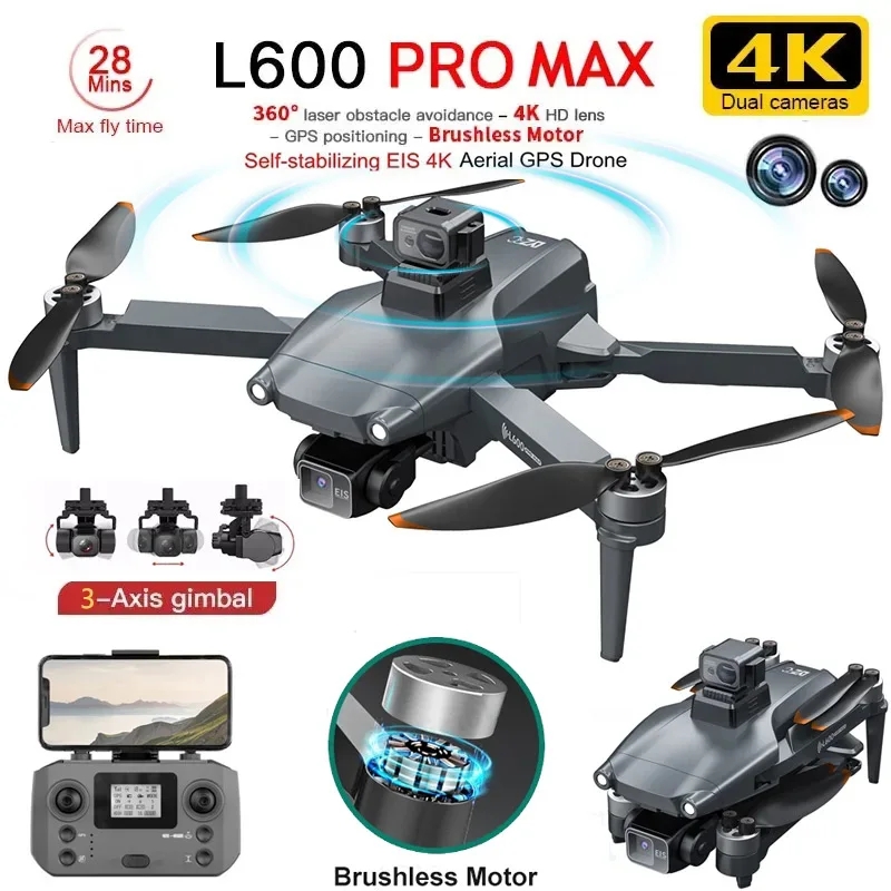 L600 プロマックス GPS ドローンプロフェッショナル  - Drone Battery Case のレビューと価格