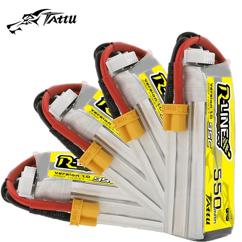 アップグレード TATTU R-LINE 1.0 550mA - Drone Battery 3S のレビューと価格