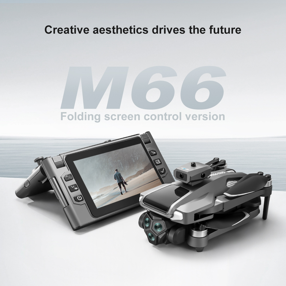 折りたたみ式M66 RCドローン、4.5インチHD折りたたみ - Drone Battery Case のレビューと価格
