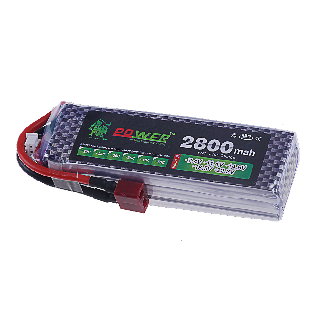 2800mAh 3S 11.1V 40C FPV ドローンリ - Drone Battery 3S のレビューと価格