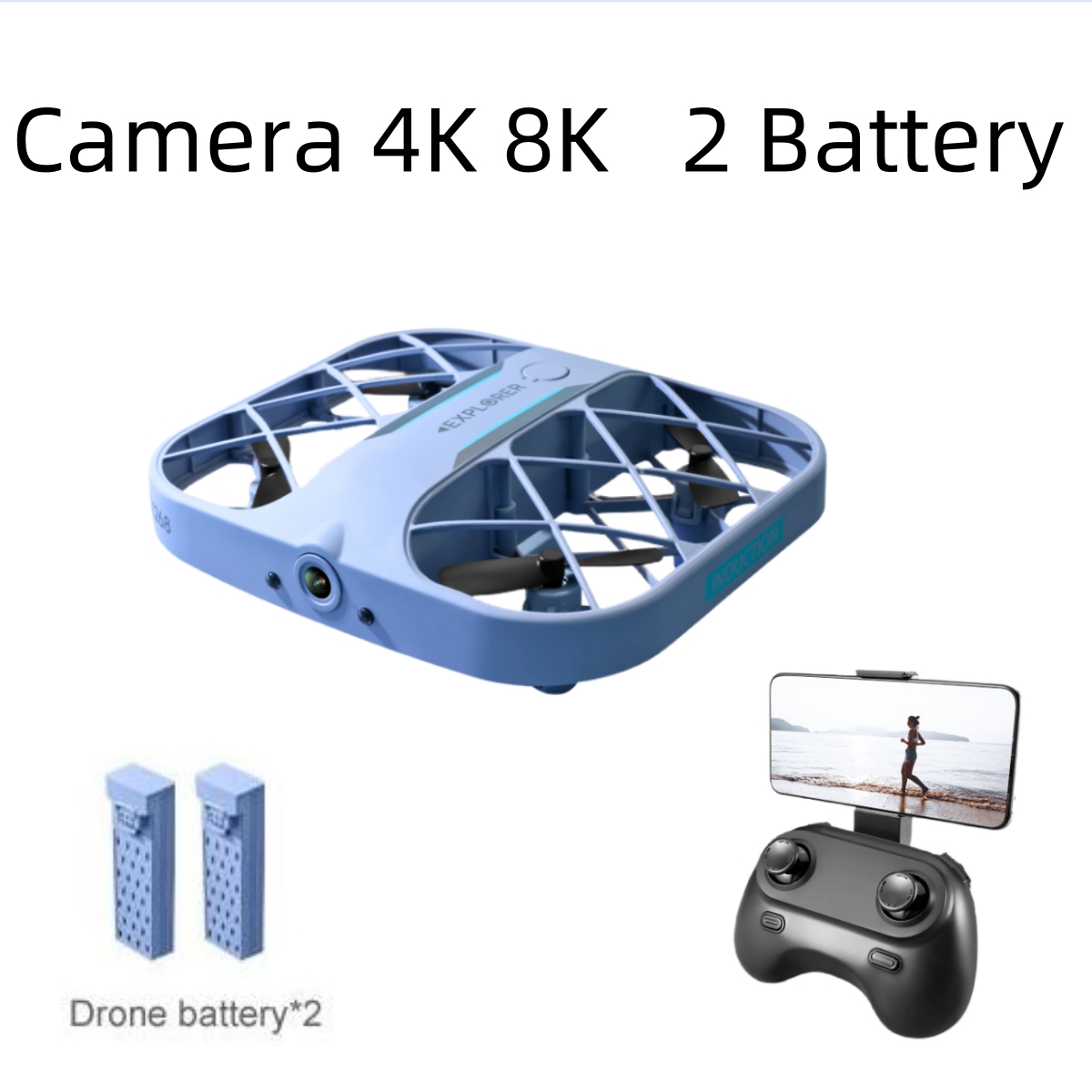 JJRC H107 FPV RCドローン（バッテリー2個付き - Drone Battery Case のレビューと価格